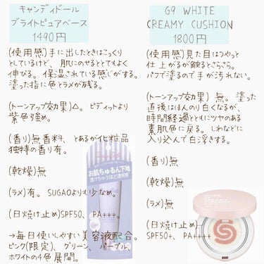 WHITE CREAMY CUSHION(ウユファンデ)/G9SKIN/化粧下地を使ったクチコミ（3枚目）