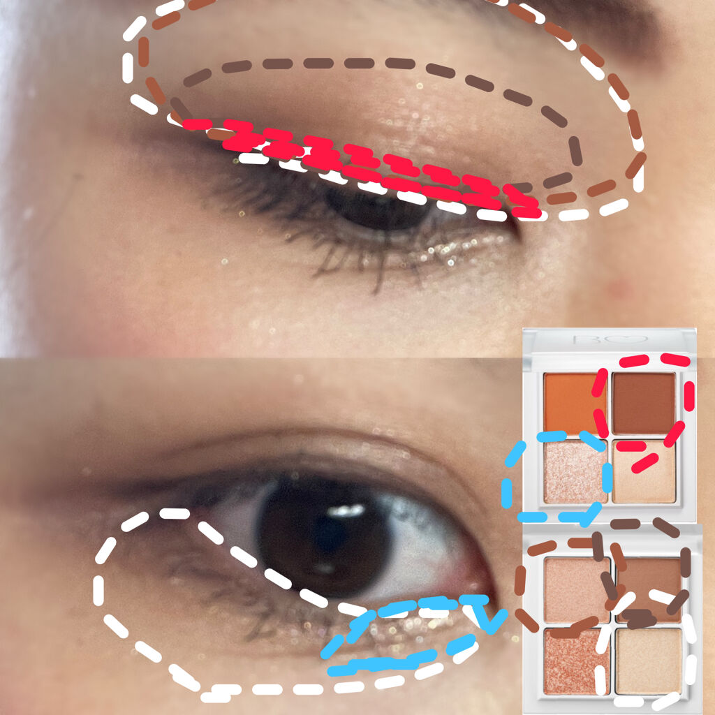 THE アイパレR/b idol/アイシャドウパレットを使ったクチコミ（2枚目）