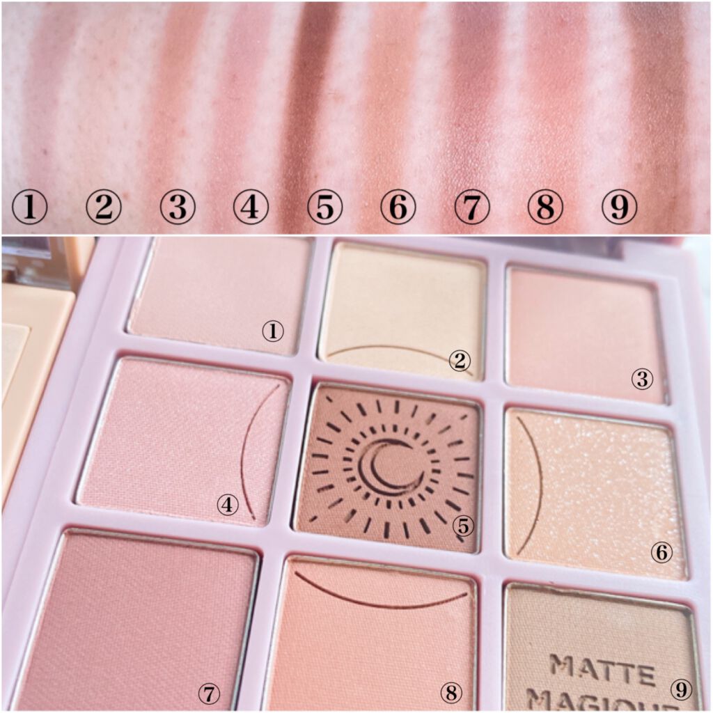 マイフェイブムードアイパレット 9カラー/HOLIKA HOLIKA/アイシャドウパレットを使ったクチコミ（3枚目）