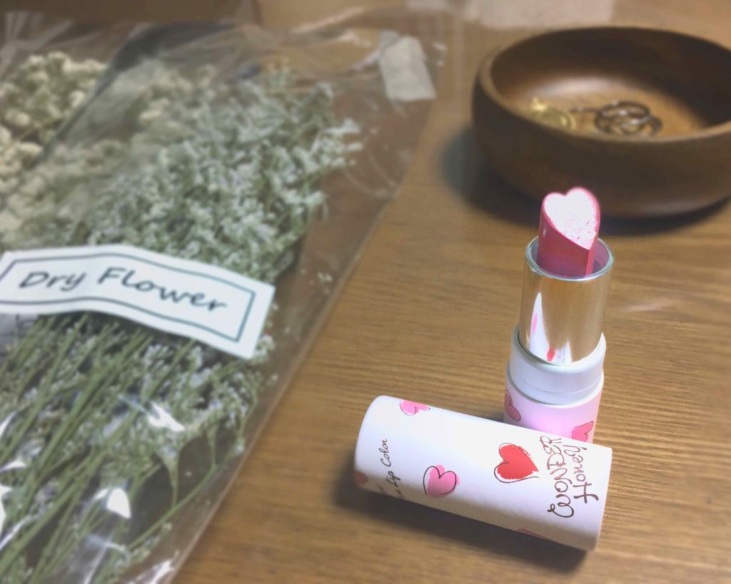 ワンダーハニー 恋するハートリップ/VECUA Honey/口紅を使ったクチコミ(1枚目)