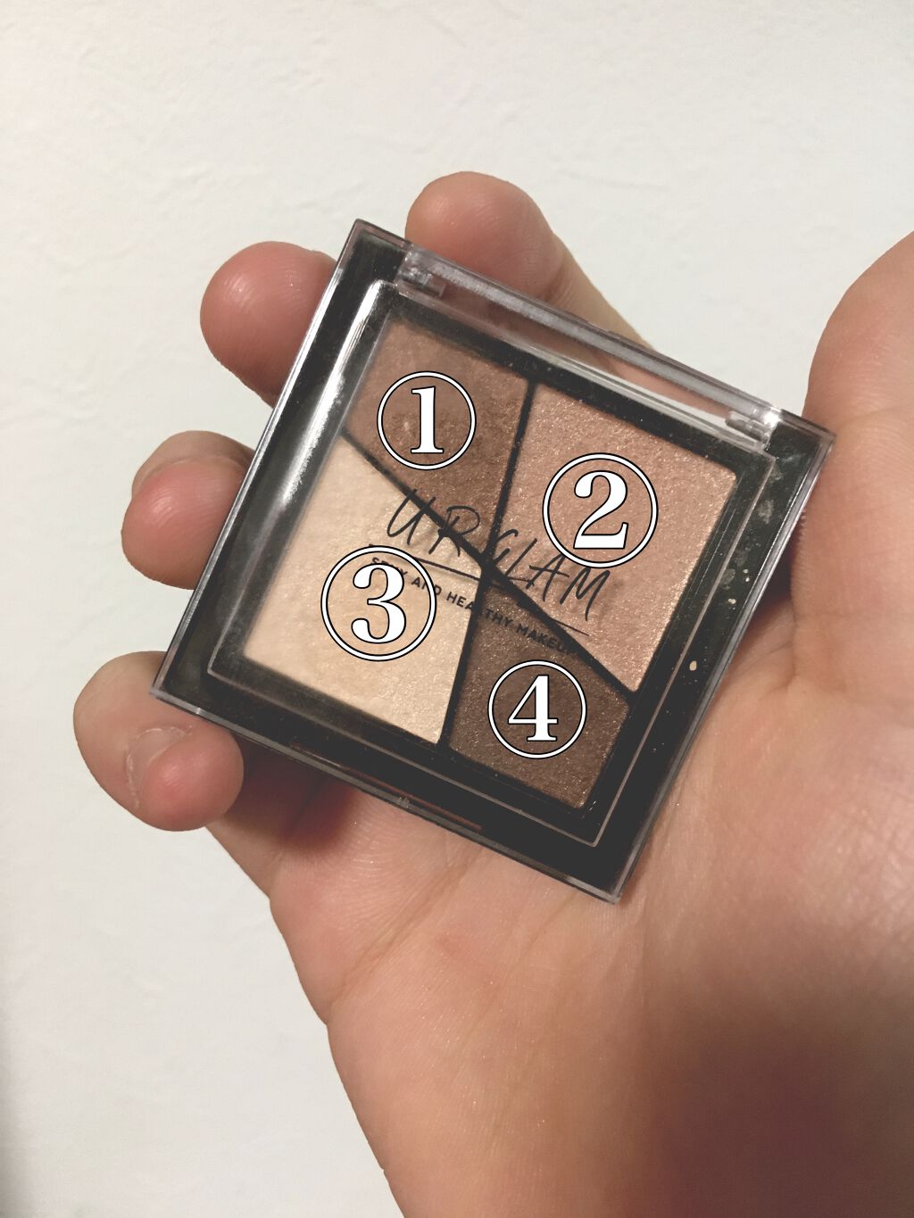 UR GLAM VELVET EYE COLOR PALETTE/U R GLAM/アイシャドウパレットを使ったクチコミ(2枚目)