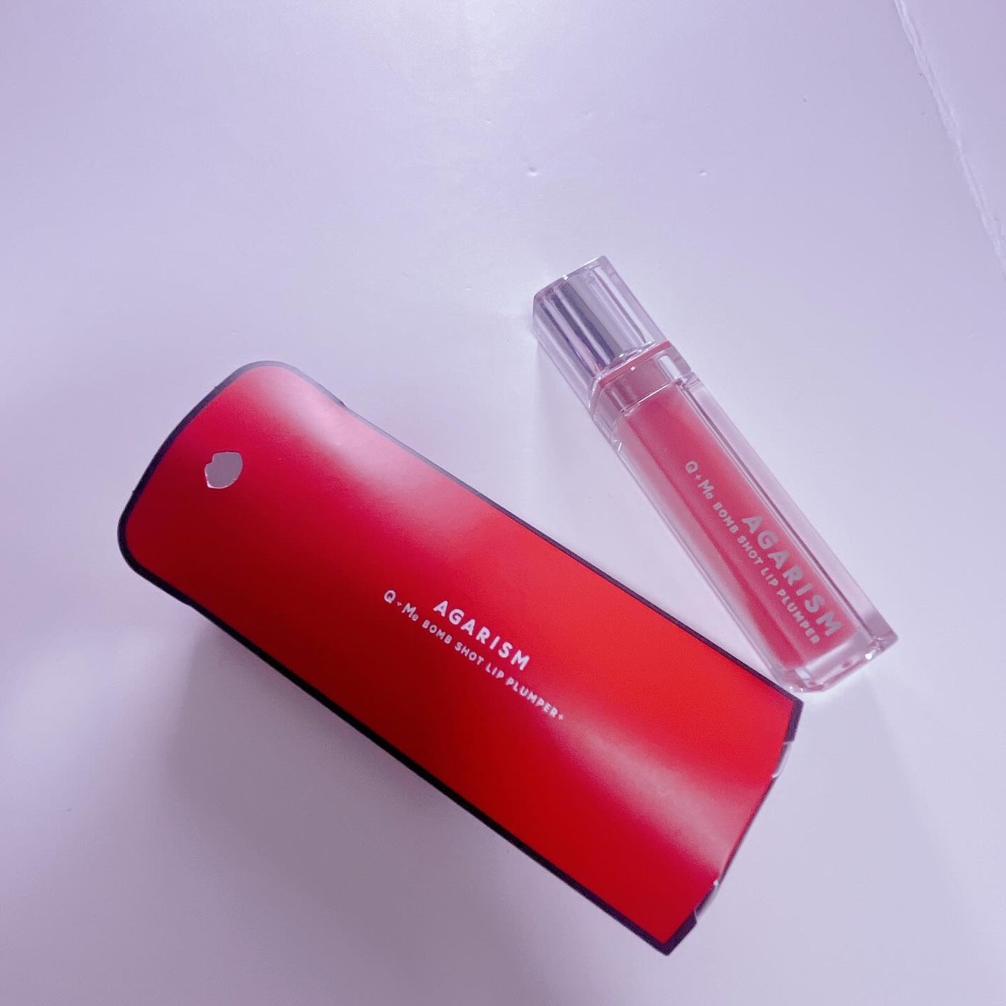 Q+Me ボムショットリッププランパー+/AGARISM/リッププランパーを使ったクチコミ(3枚目)