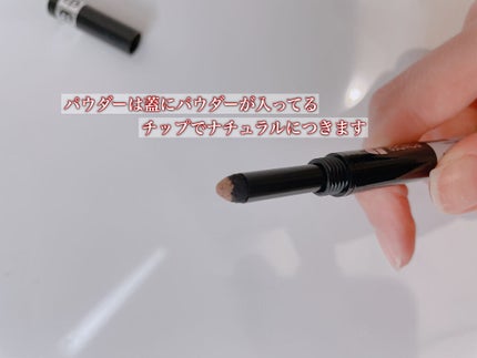 プロフェッショナル アイブロウ ペンシル&パウダー/リンメル ロンドン/パウダーアイブロウを使ったクチコミ(2枚目)
