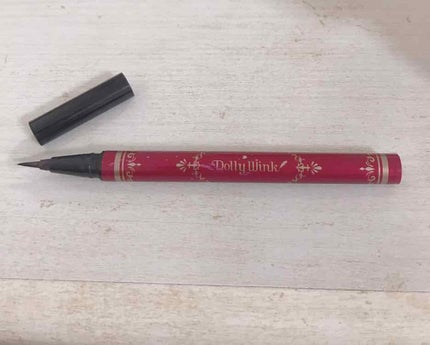 リキッドアイライナー ウォータープルーフ スーパーブラック/ドーリーウインク/リキッドアイライナーを使ったクチコミ(1枚目)