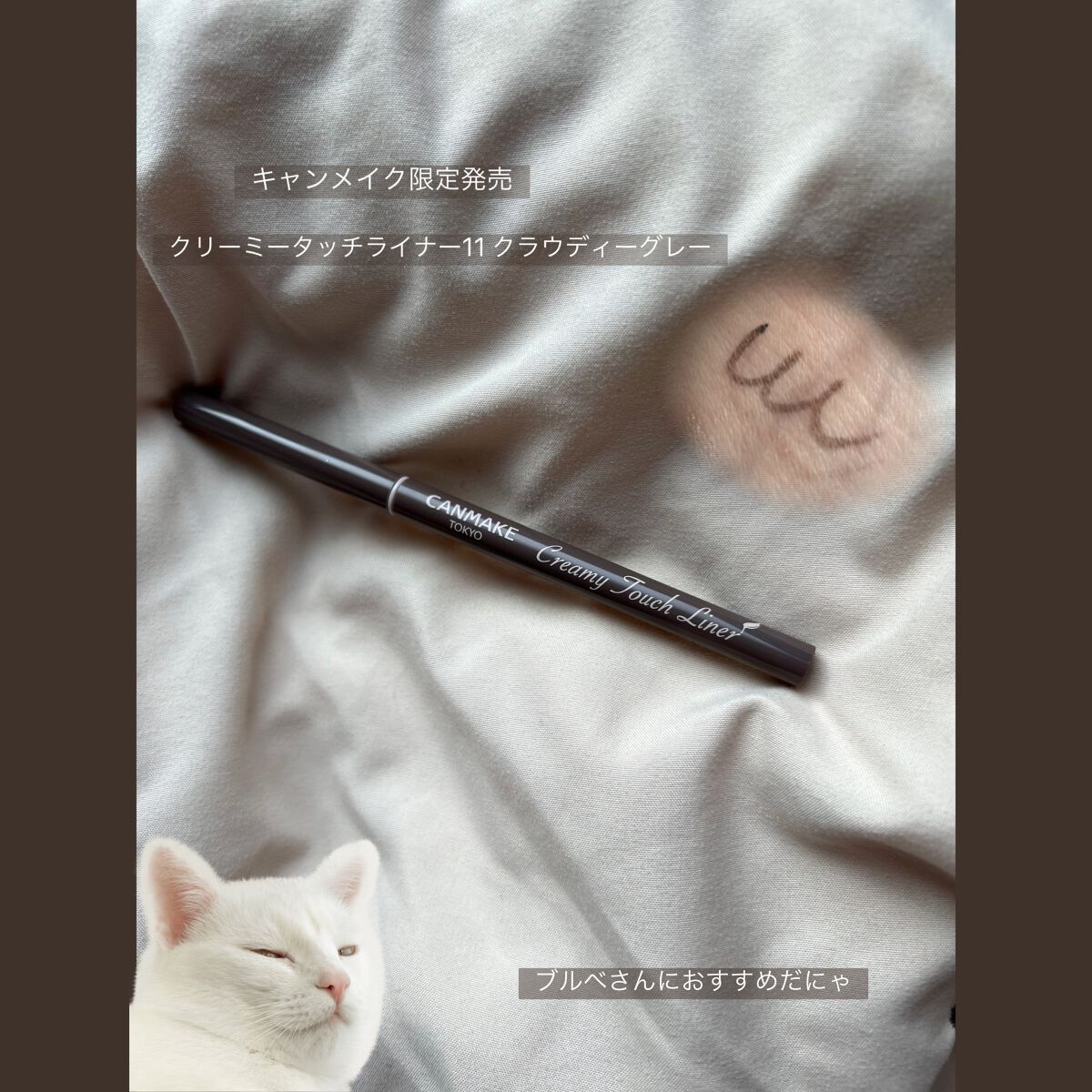 クリーミータッチライナー/キャンメイク/ジェルアイライナーを使ったクチコミ（1枚目）