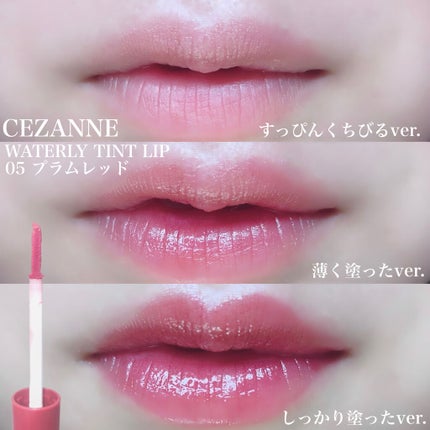 ウォータリーティントリップ/CEZANNE/リップティントを使ったクチコミ(3枚目)