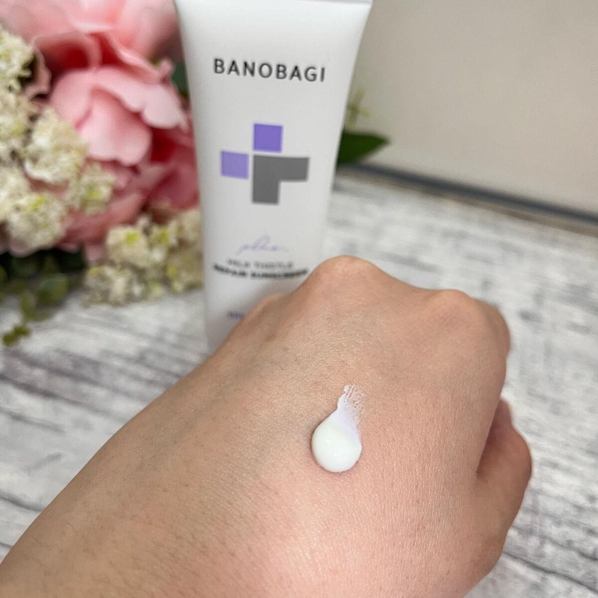 ミルクシスルリペアシカサンスクリーンプラス/BANOBAGI/日焼け止めミルクを使ったクチコミ（2枚目）