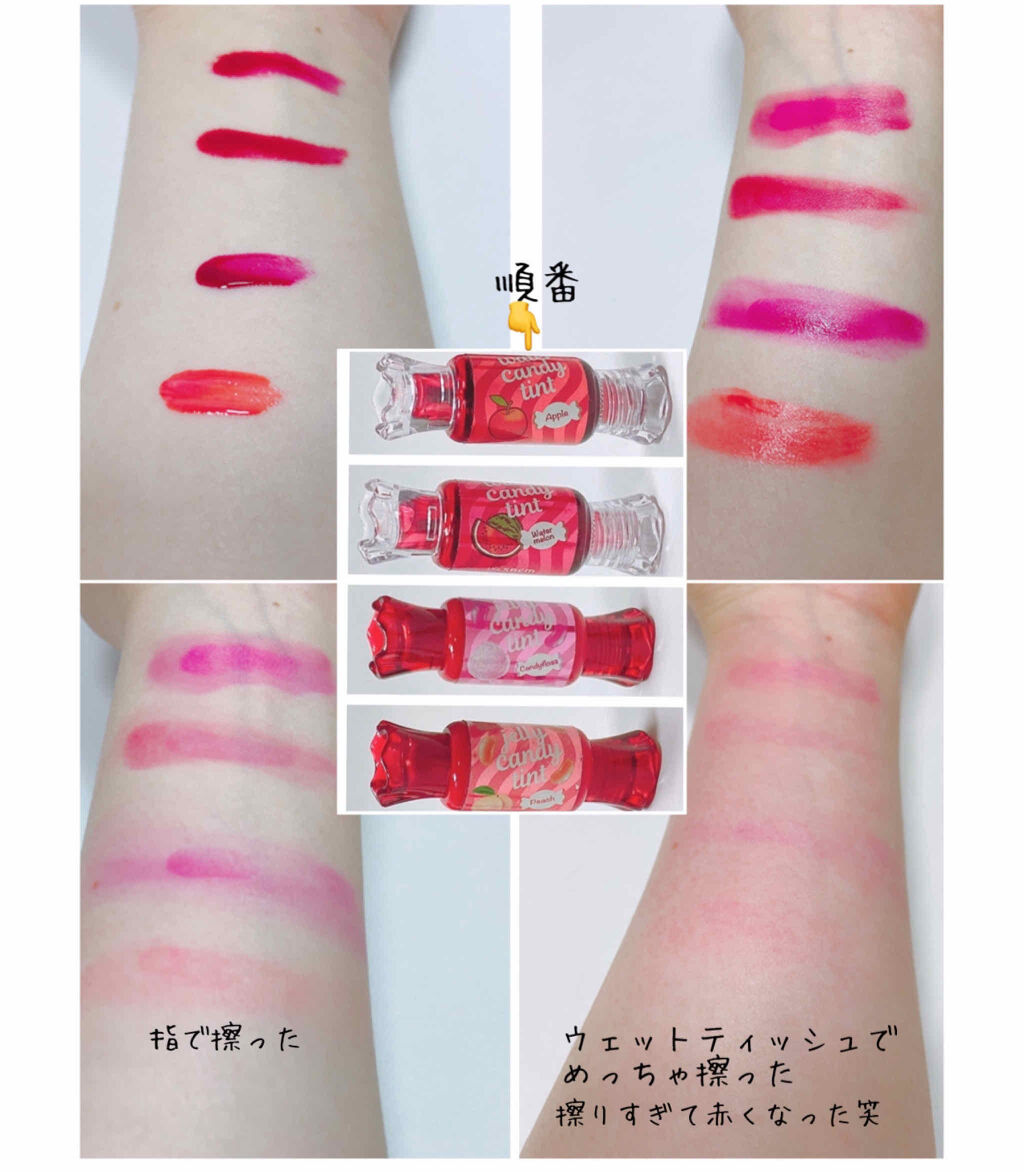 ウォーター キャンディー ティント 05 ウォーターメロン/the SAEM/リップティントを使ったクチコミ（3枚目）