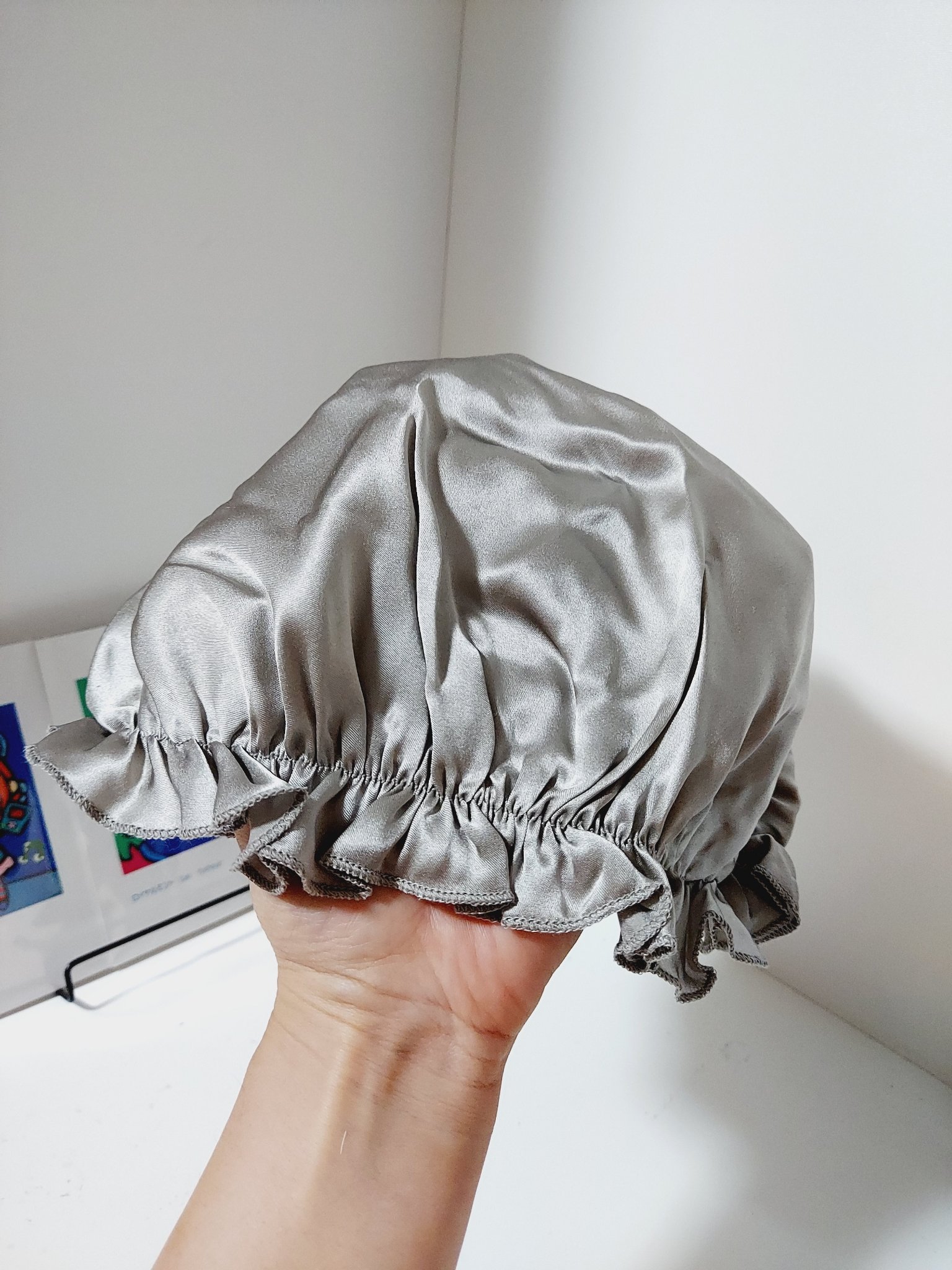 シルクナイトキャップ/and us/ヘアケアグッズを使ったクチコミ（3枚目）