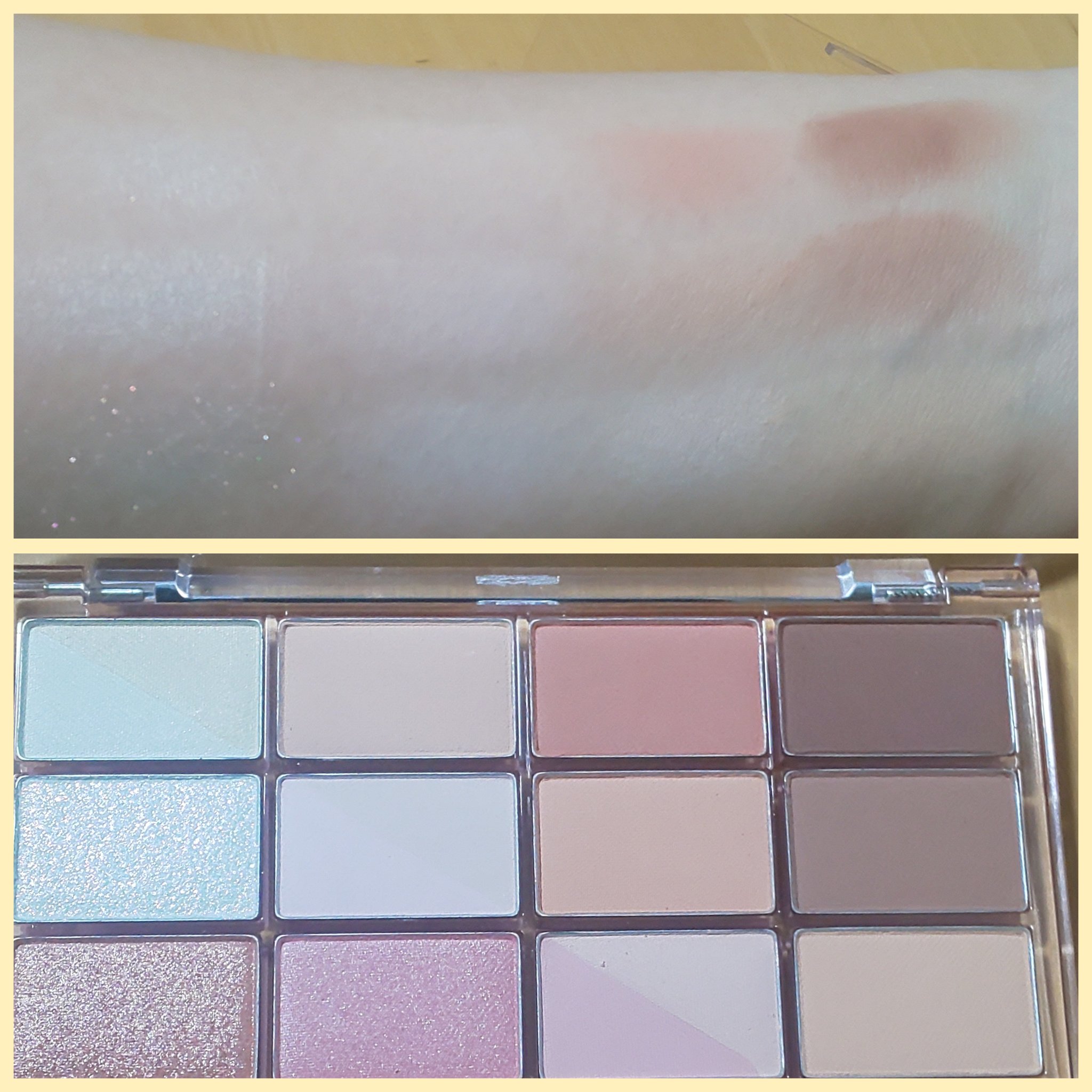 ソフトブラーリングアイパレット 18.ピーチクラッシュブラーリング/wakemake/アイシャドウパレットを使ったクチコミ（2枚目）