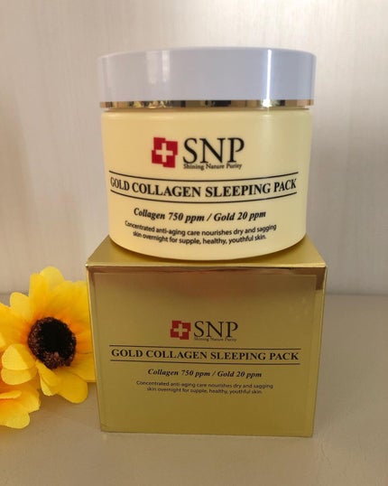 SNP ゴールド コラーゲン スリーピング パック/SNP/シートマスク・パックを使ったクチコミ(1枚目)