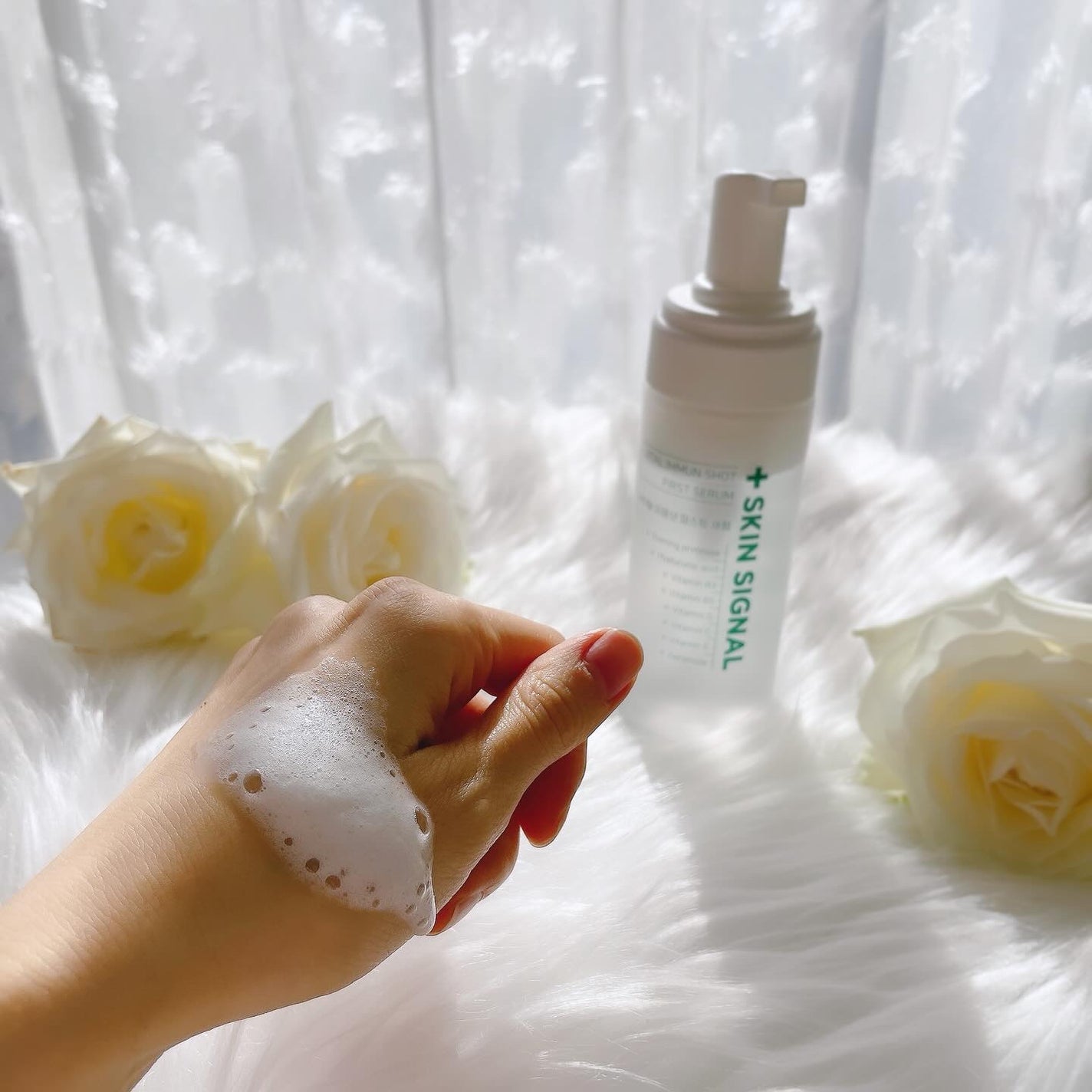 バイタルイミュンショットファーストバブルセラム/SKIN SIGNAL/美容液を使ったクチコミ(4枚目)