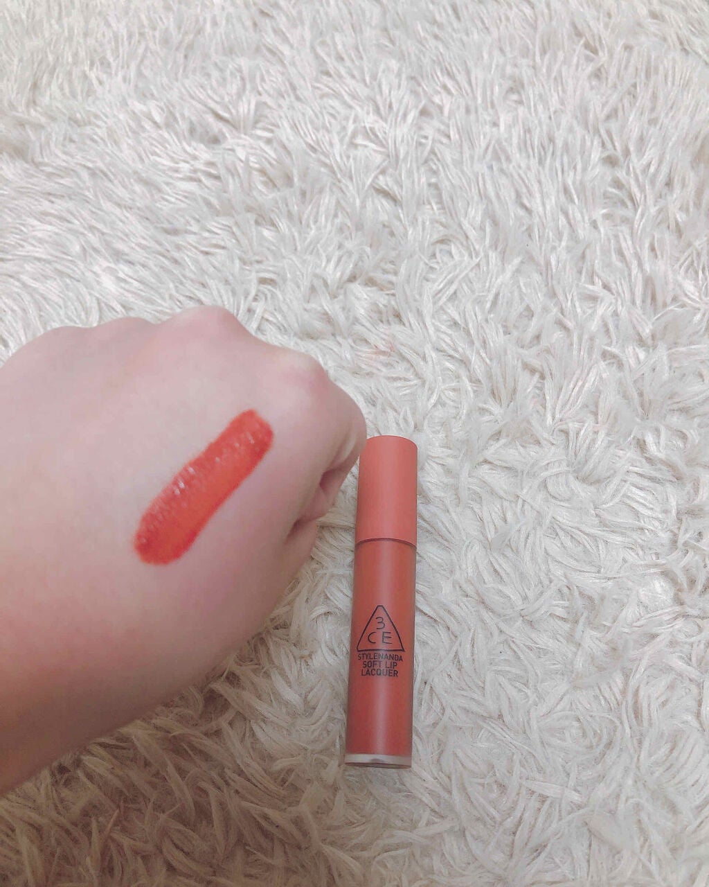 3CE SOFT LIP LACQUER/3CE/口紅を使ったクチコミ(3枚目)