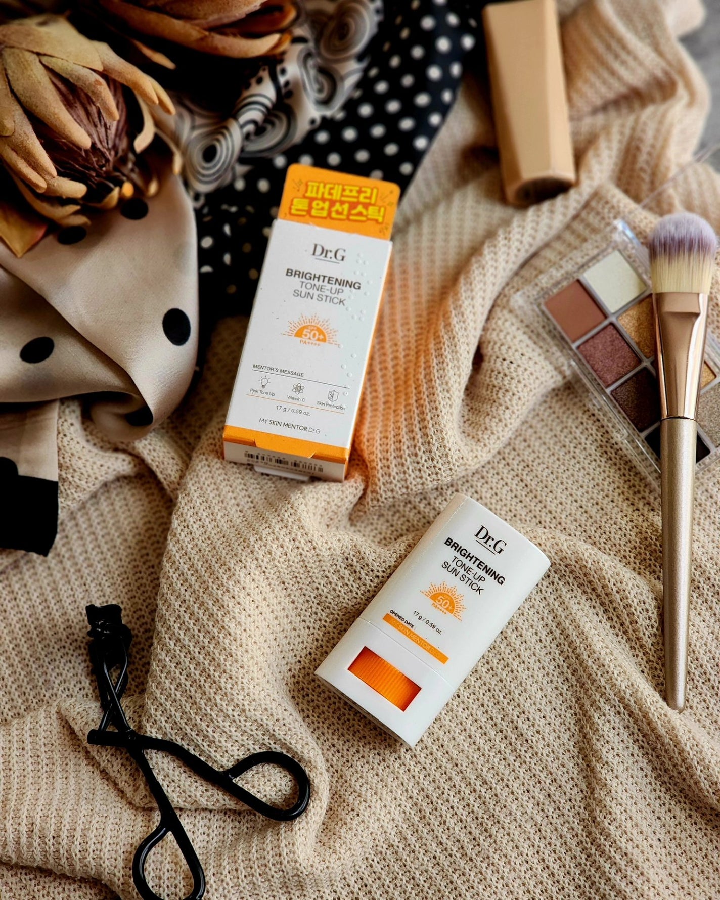 ブライトニングアップサンスティック SPF50+ PA++++/Dr.G/日焼け止めスティックを使ったクチコミ(1枚目)