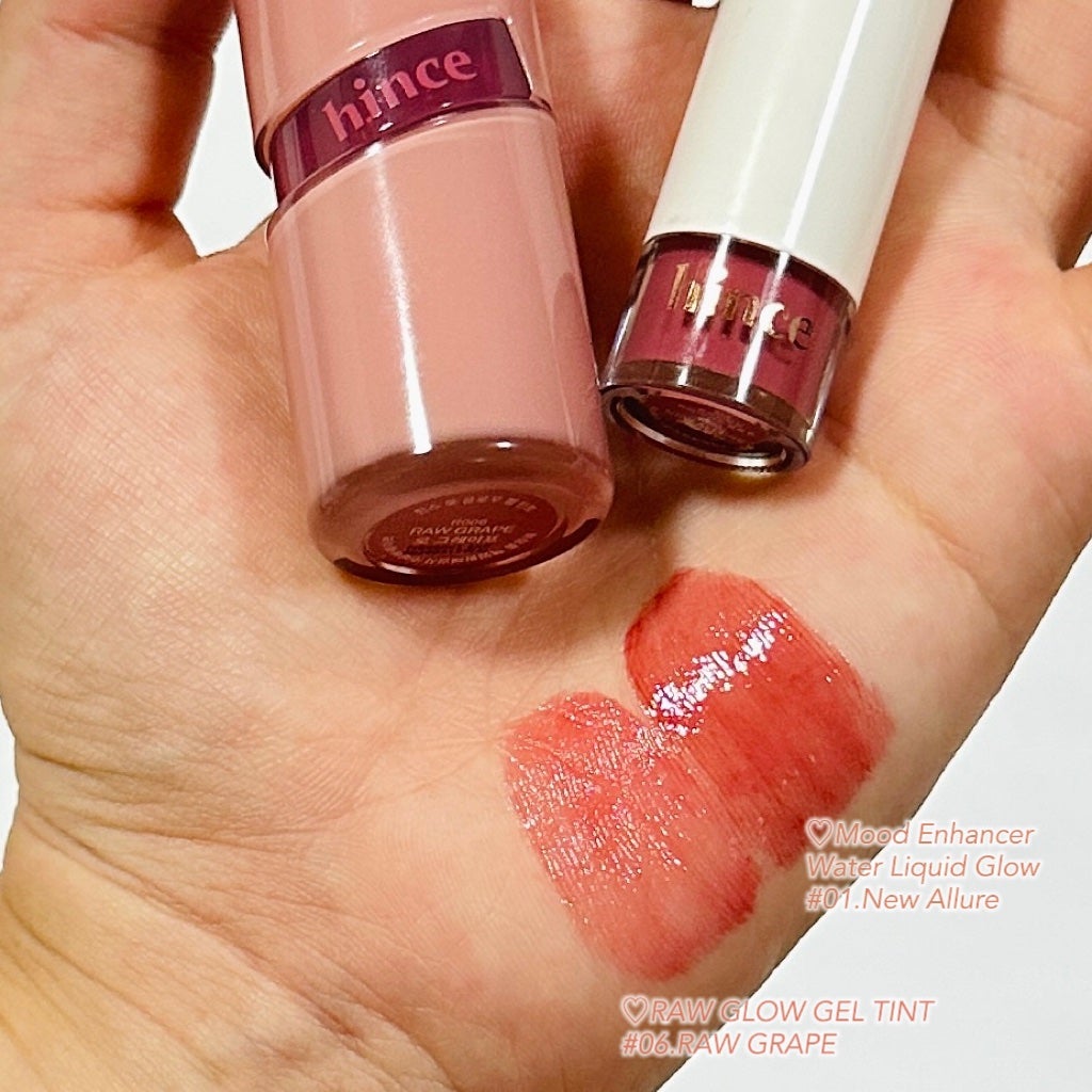 ムードインハンサーウォーターリキッドグロウ/hince/口紅を使ったクチコミ(1枚目)