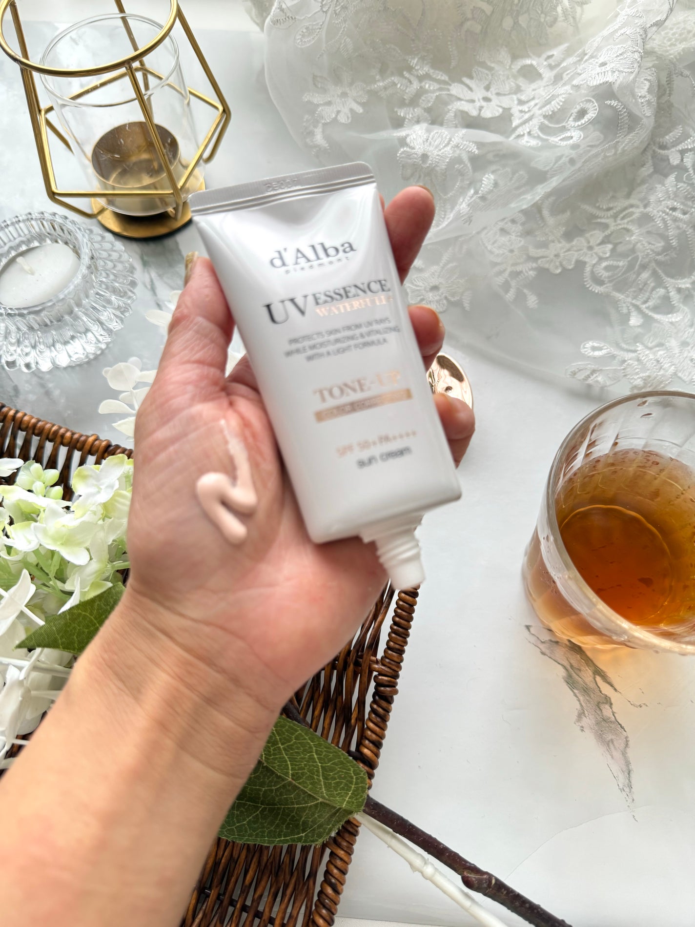 ウォータフルトーンアップサンクリーム/ダルバ/日焼け止めクリームを使ったクチコミ(2枚目)