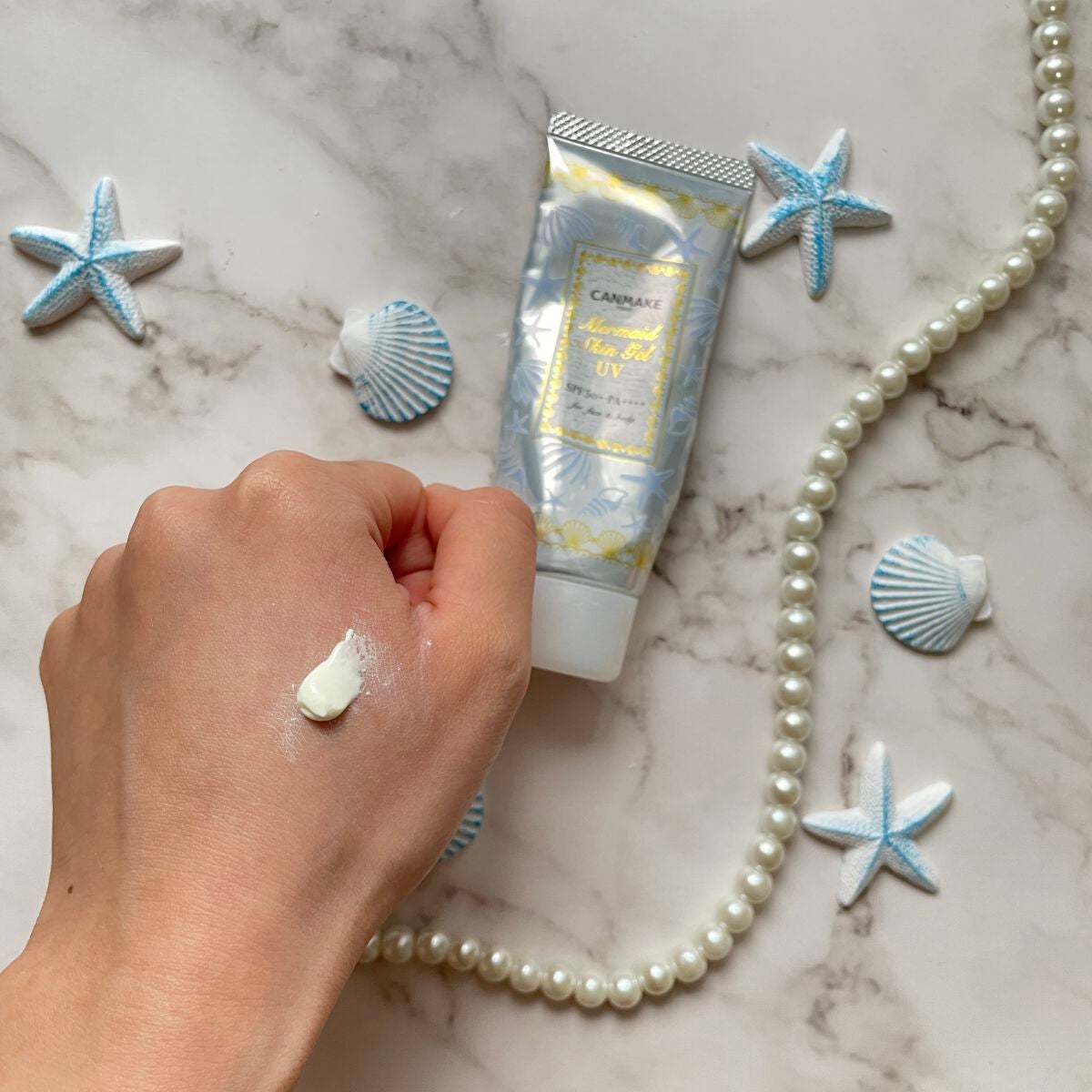 マーメイドスキンジェルUV/キャンメイク/日焼け止めジェルを使ったクチコミ(2枚目)