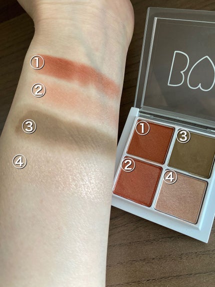 THE アイパレR/b idol/アイシャドウパレットを使ったクチコミ(4枚目)