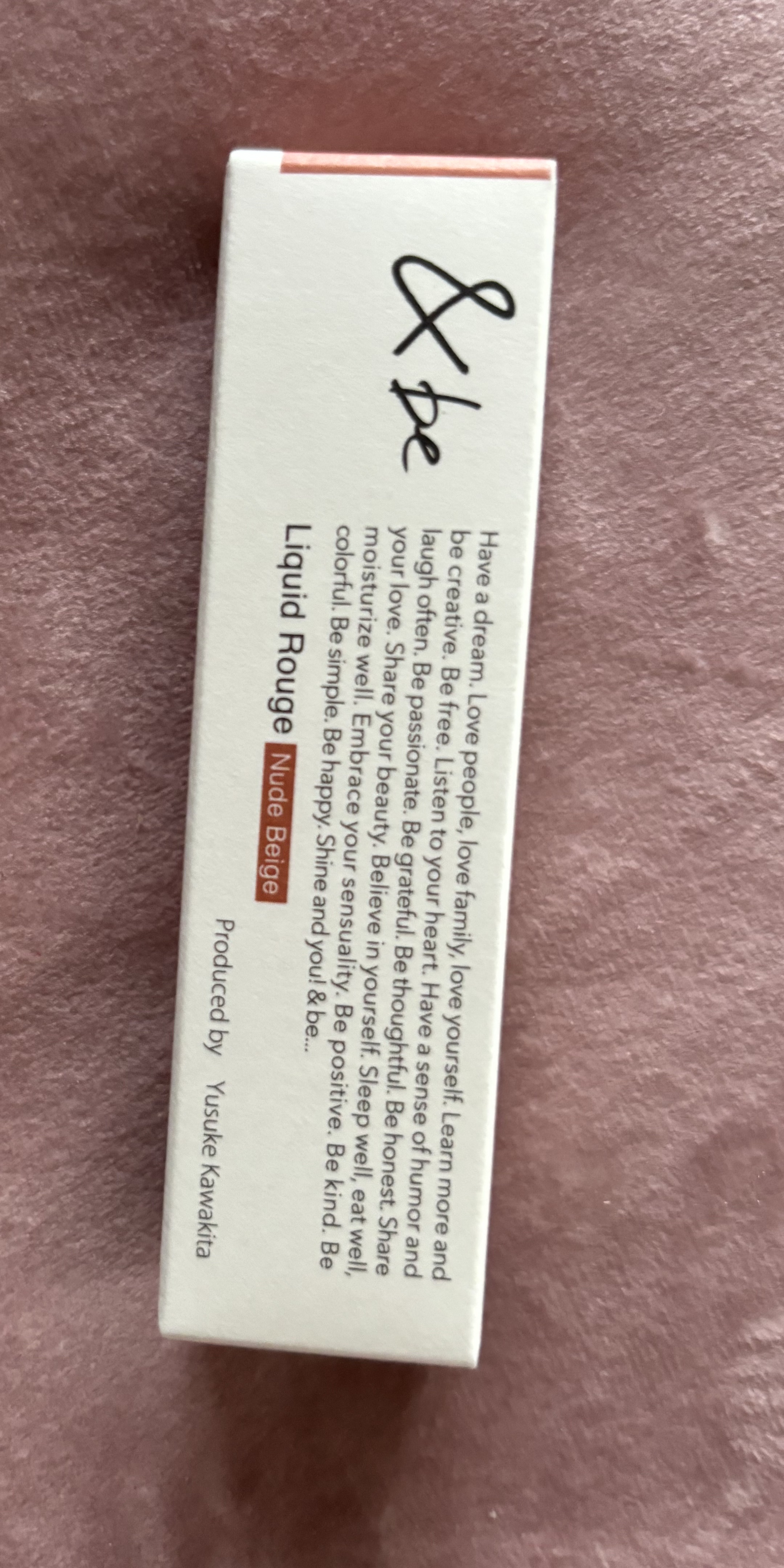 &be リキッドルージュ ヌードベージュ/＆be/口紅を使ったクチコミ（2枚目）