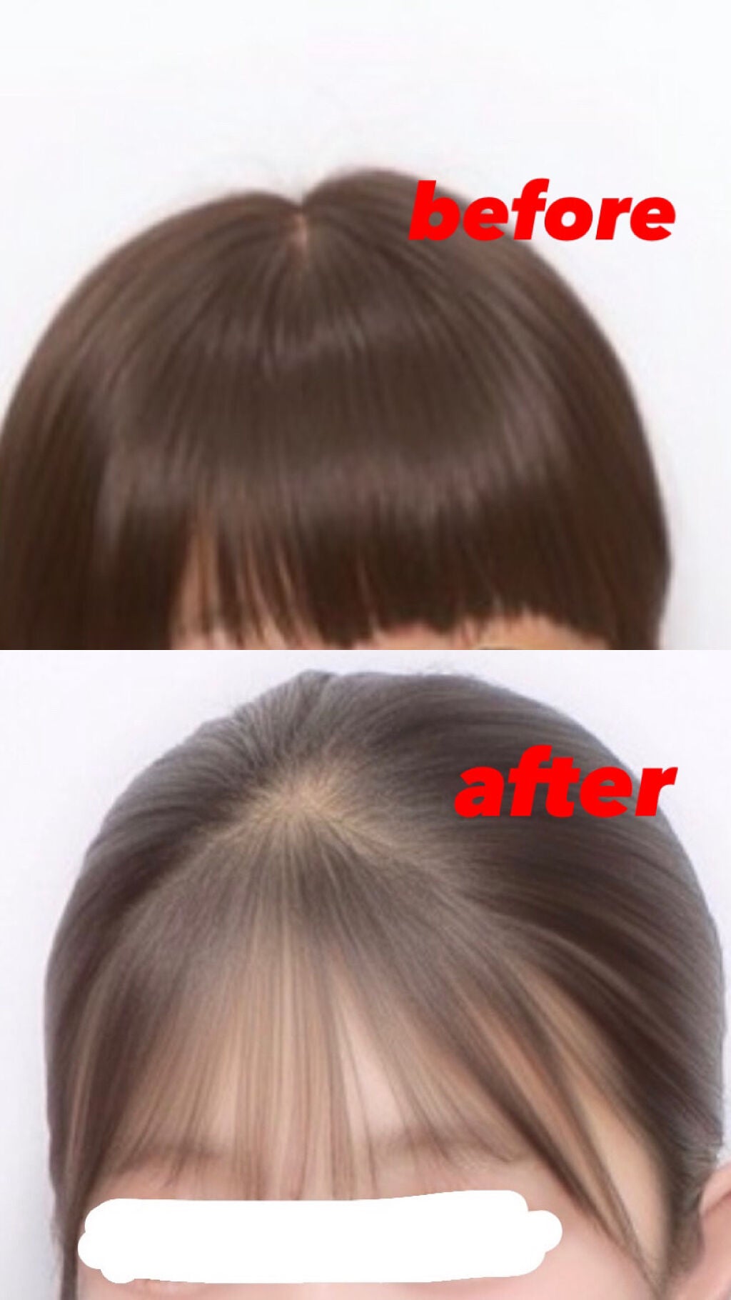 こは on LIPS 「【激重前髪を薄くする方法】中学1年生から高校3年生までの前髪で..」(1枚目)