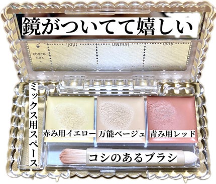 カラーミキシングコンシーラー/キャンメイク/パレットコンシーラーを使ったクチコミ(2枚目)