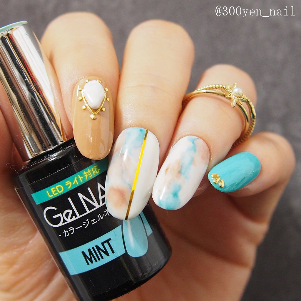 ジェルネイル（ライト対応）/セリア/ジェルネイルを使ったクチコミ（1枚目）