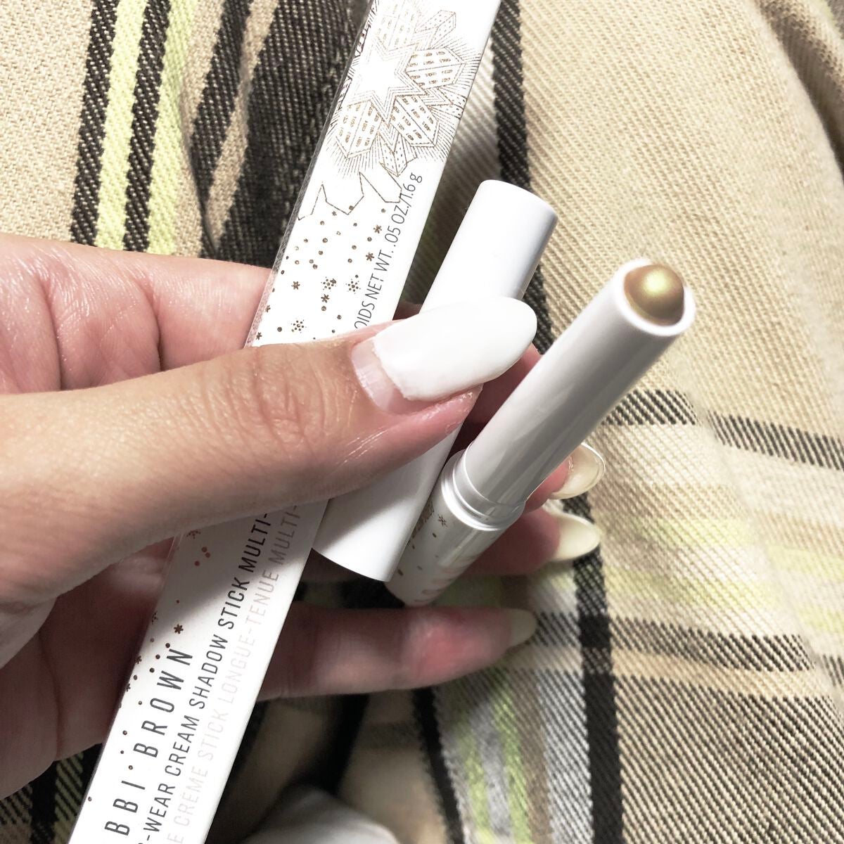 ロングウェア クリーム シャドウ スティック マルチクロム/BOBBI BROWN/スティックアイシャドウを使ったクチコミ(1枚目)