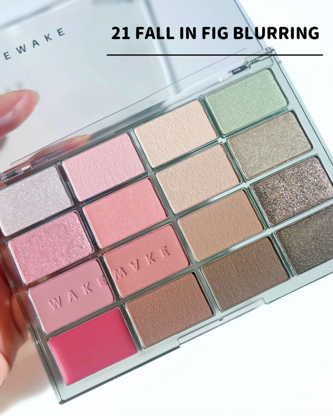 ソフトブラーリングアイパレット/wakemake/アイシャドウパレットを使ったクチコミ(3枚目)