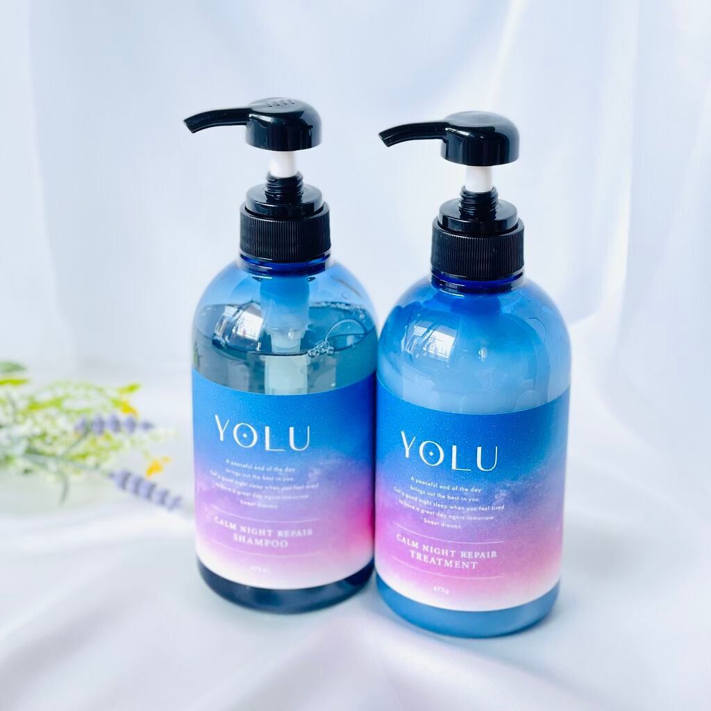 カームナイトリペアシャンプー/トリートメント/YOLU/市販シャンプーを使ったクチコミ(1枚目)