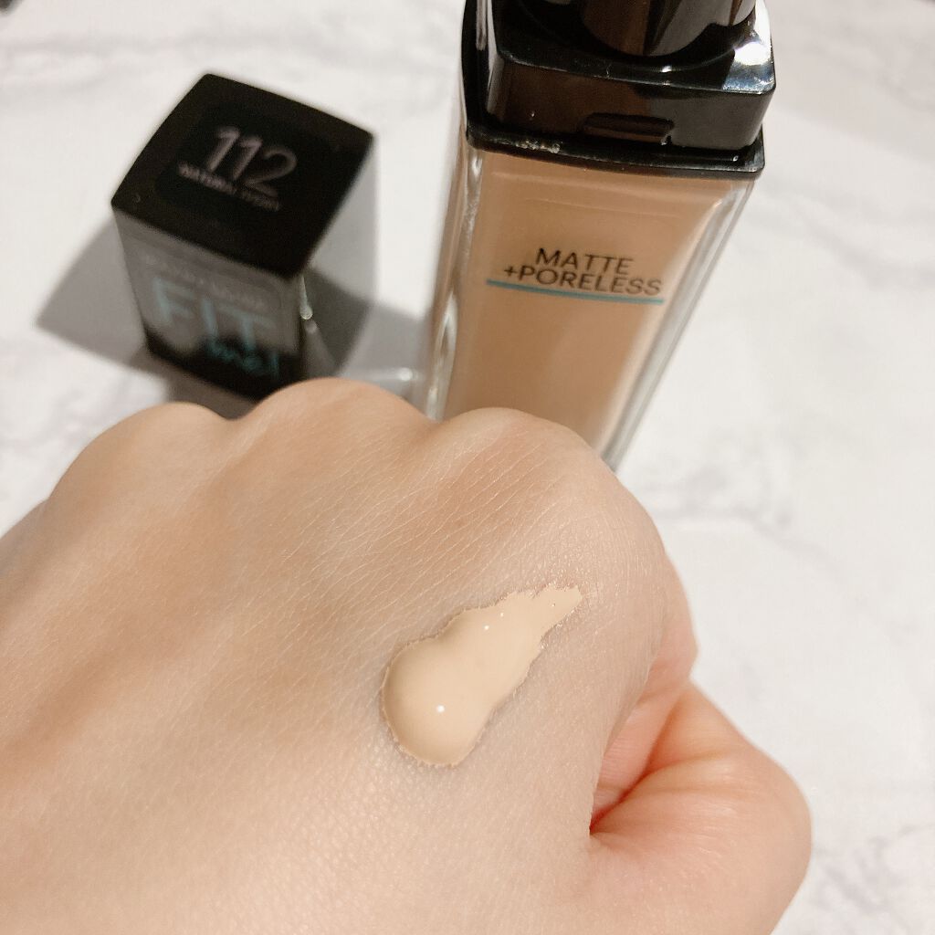 フィットミーリキッドファンデーション 112/MAYBELLINE NEW YORK/リキッドファンデーションを使ったクチコミ（2枚目）