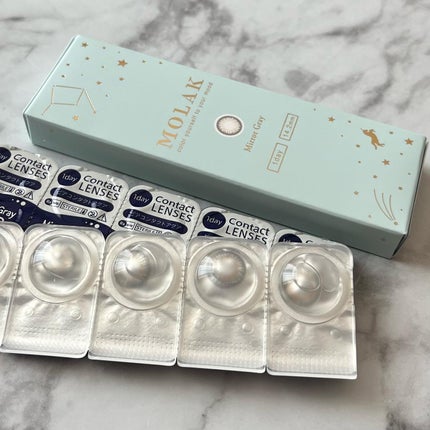 MOLAK 1day ミラーグレー/MOLAK/ワンデー(1DAY)カラコンを使ったクチコミ(2枚目)