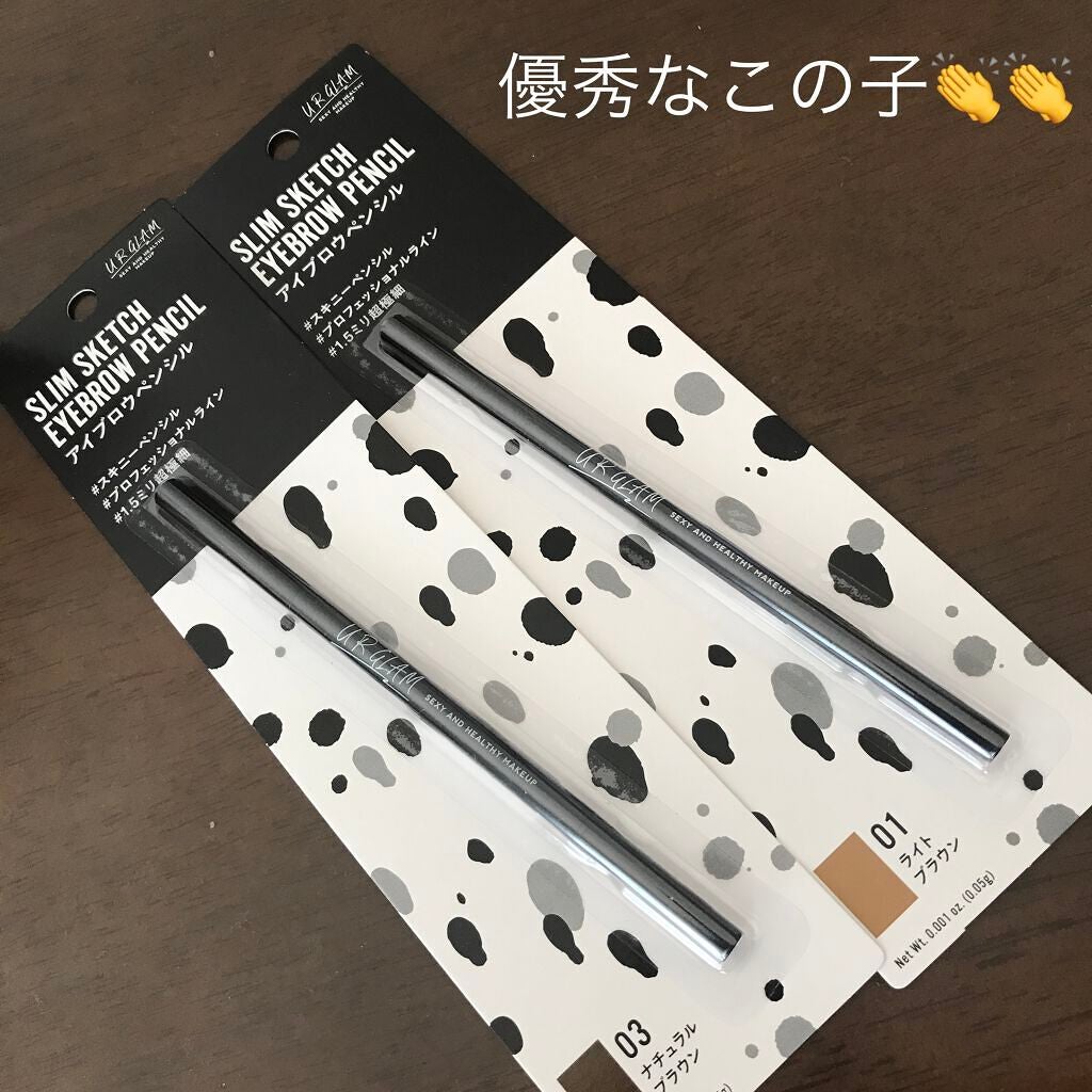 スリムスケッチアイブロウペンシル/U R GLAM/アイブロウペンシルを使ったクチコミ(1枚目)