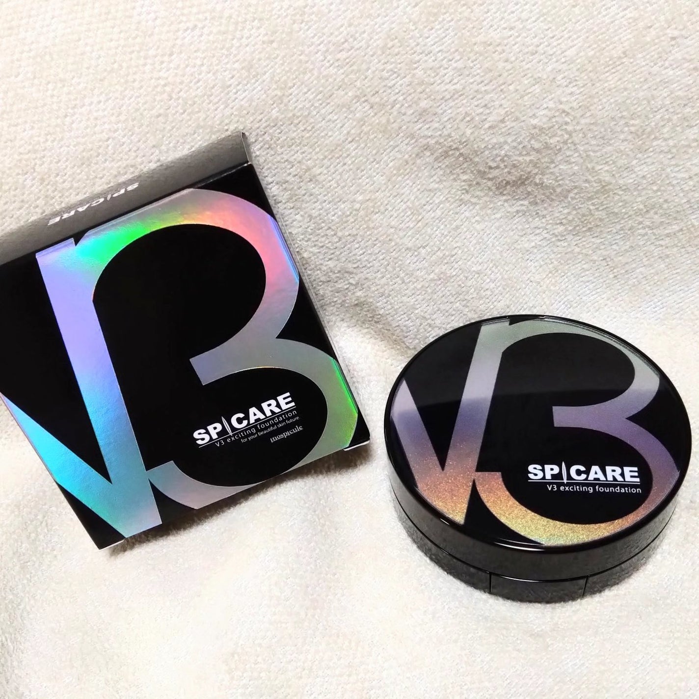 V3 エキサイティングファンデーション/SPICARE/クッションファンデーションを使ったクチコミ(1枚目)