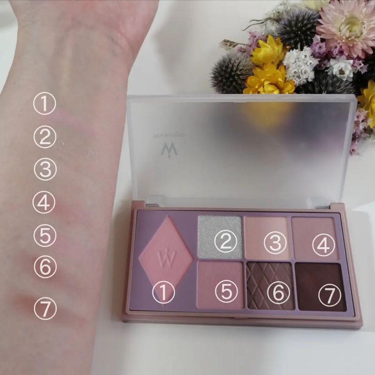 ウォンジョンヨ Ｗ デイリームードアップパレット /Wonjungyo/アイシャドウパレットを使ったクチコミ（3枚目）