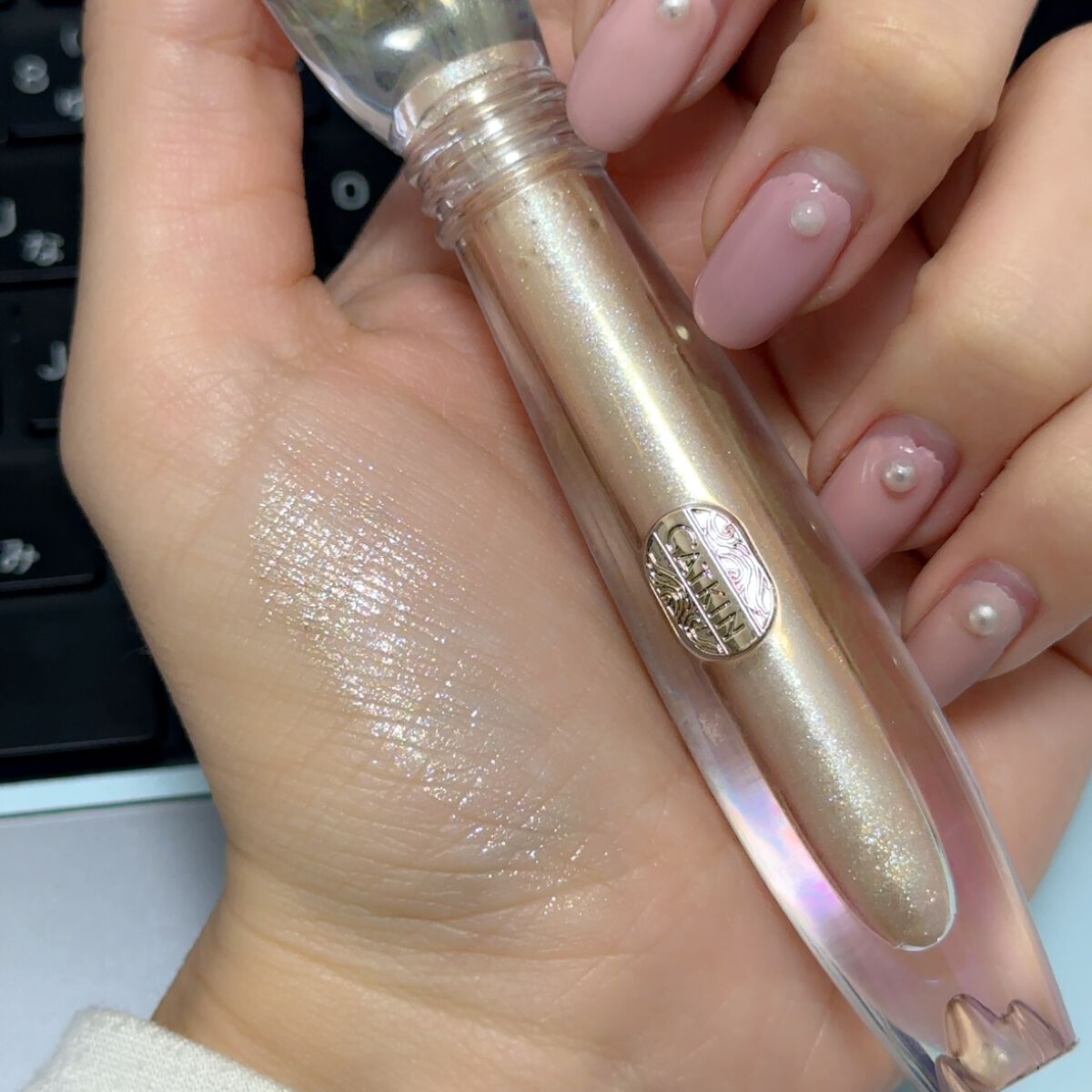 山海魂シリーズ 鮫人の涙のリキッドアイシャドウ/CATKIN/リキッドアイシャドウを使ったクチコミ(3枚目)