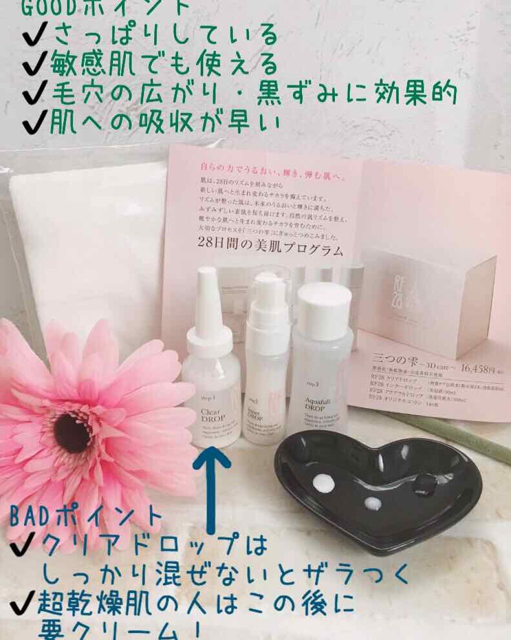 三つの雫 トライアルキット/RF28/トライアルキットを使ったクチコミ（2枚目）