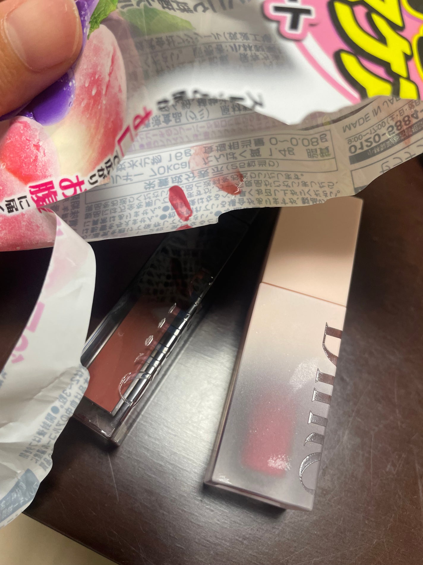 ディープキスド プランピング リップエナメル/Dinto/リップグロスを使ったクチコミ(2枚目)