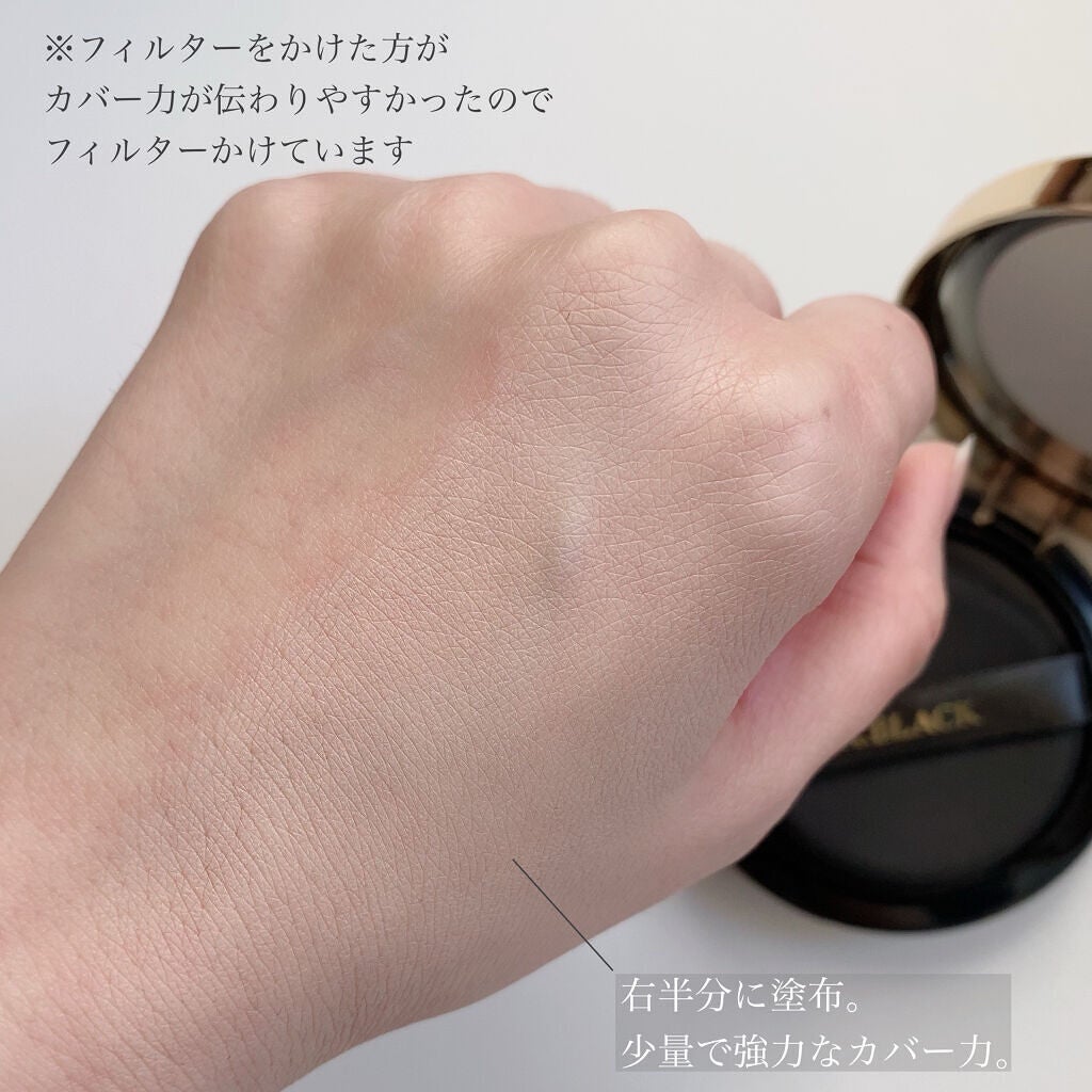 オールデイパーフェクトカバークッション/A.BLACK/クッションファンデーションを使ったクチコミ(3枚目)