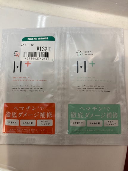 エイジング スカルプケア シャンプー/トリートメント/DRH+/市販シャンプーを使ったクチコミ(1枚目)