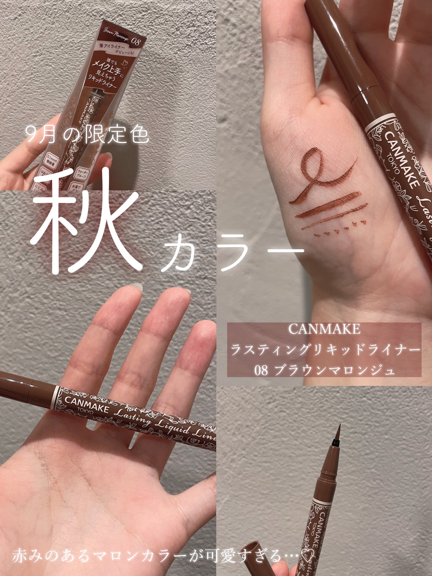 ラスティングリキッドライナー/キャンメイク/リキッドアイライナーを使ったクチコミ(1枚目)