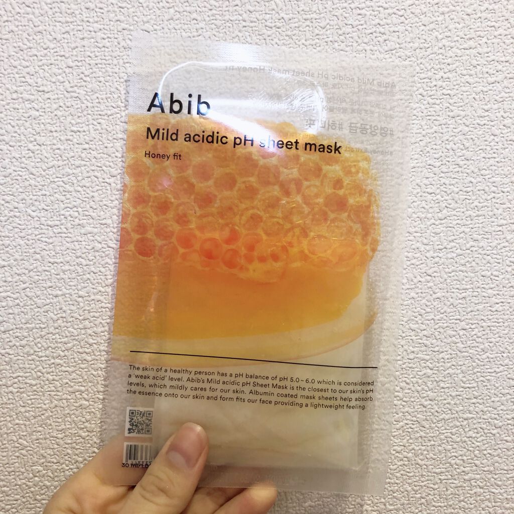 弱酸性pHシートマスク ハニーフィット/Abib /シートマスク・パックを使ったクチコミ(1枚目)