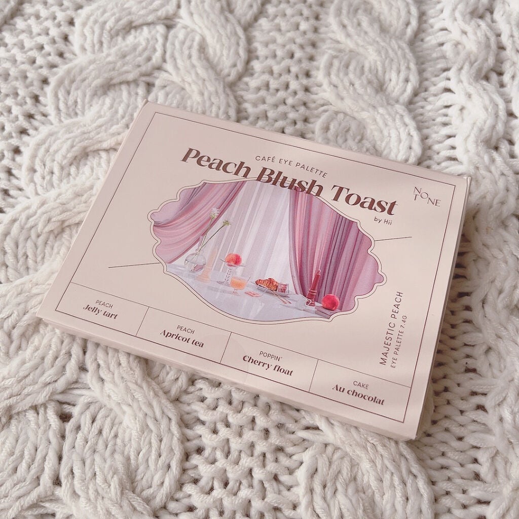NOTONE Peach Blush Toast cafe eye palette /Sonomama FRUIT/アイシャドウパレットを使ったクチコミ(7枚目)