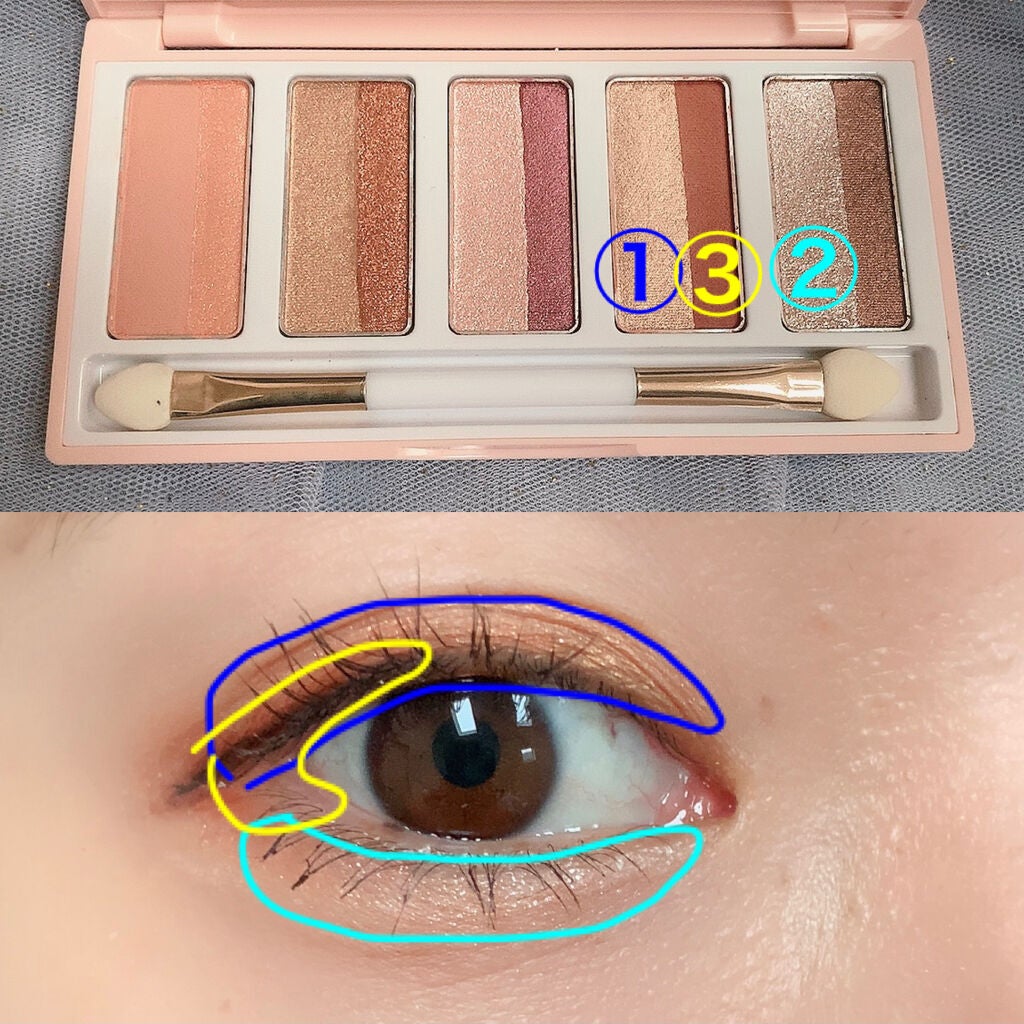 スターライトファントム 10色アイシャドウパレット/HEXZE(ヘックスゼ)/アイシャドウパレットを使ったクチコミ(2枚目)