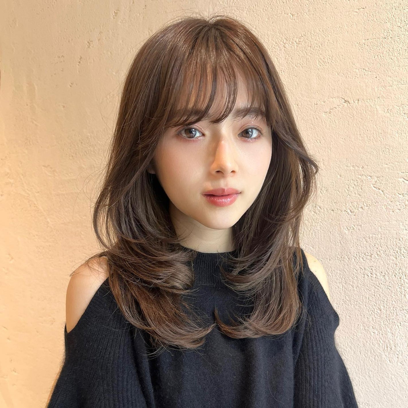 HARUNA on LIPS 「.少し高めなナチュラルレイヤーヘア✨レイヤーカットの構造です🫡..」(2枚目)