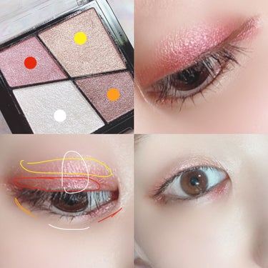 UR GLAM　VELVET EYE COLOR PALETTE ルビーブラウン/U R GLAM/アイシャドウパレットを使ったクチコミ（2枚目）