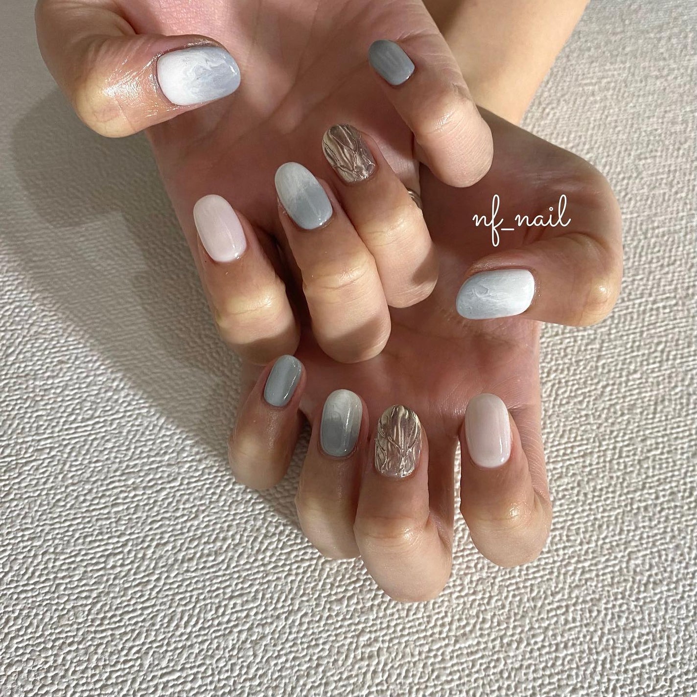 Natsumi◎nailist on LIPS 「.☁️☁️.#ネイル#ネイルデザイン#ネイルアート#ジェ..」(1枚目)