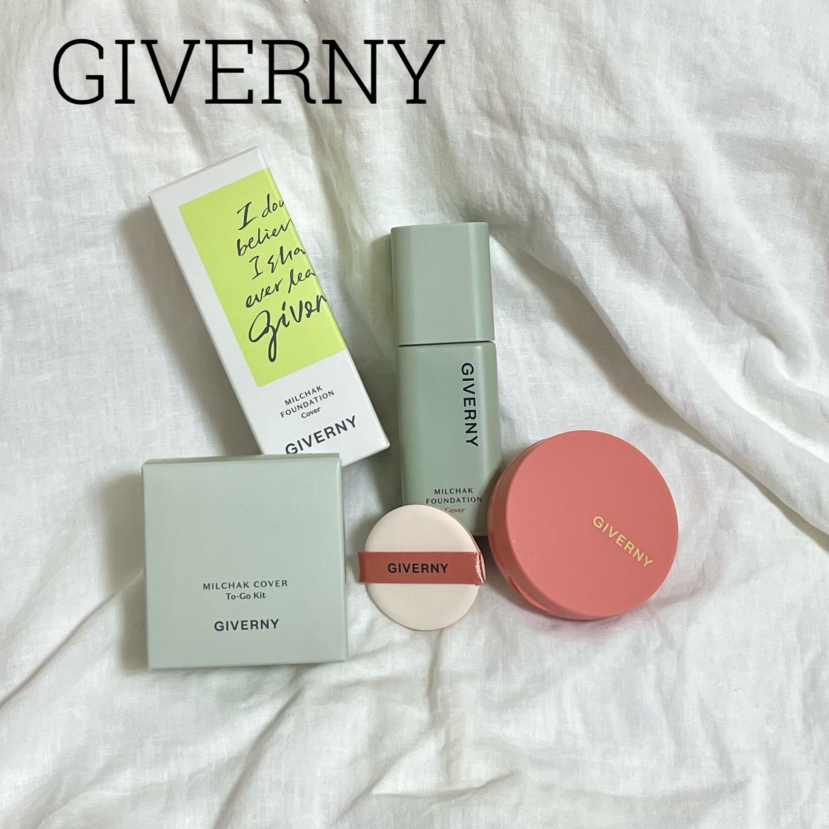 ジヴェルニー 密着カバーファンデーション 22NW ナチュラルベージュ/GIVERNY/リキッドファンデーションを使ったクチコミ（1枚目）