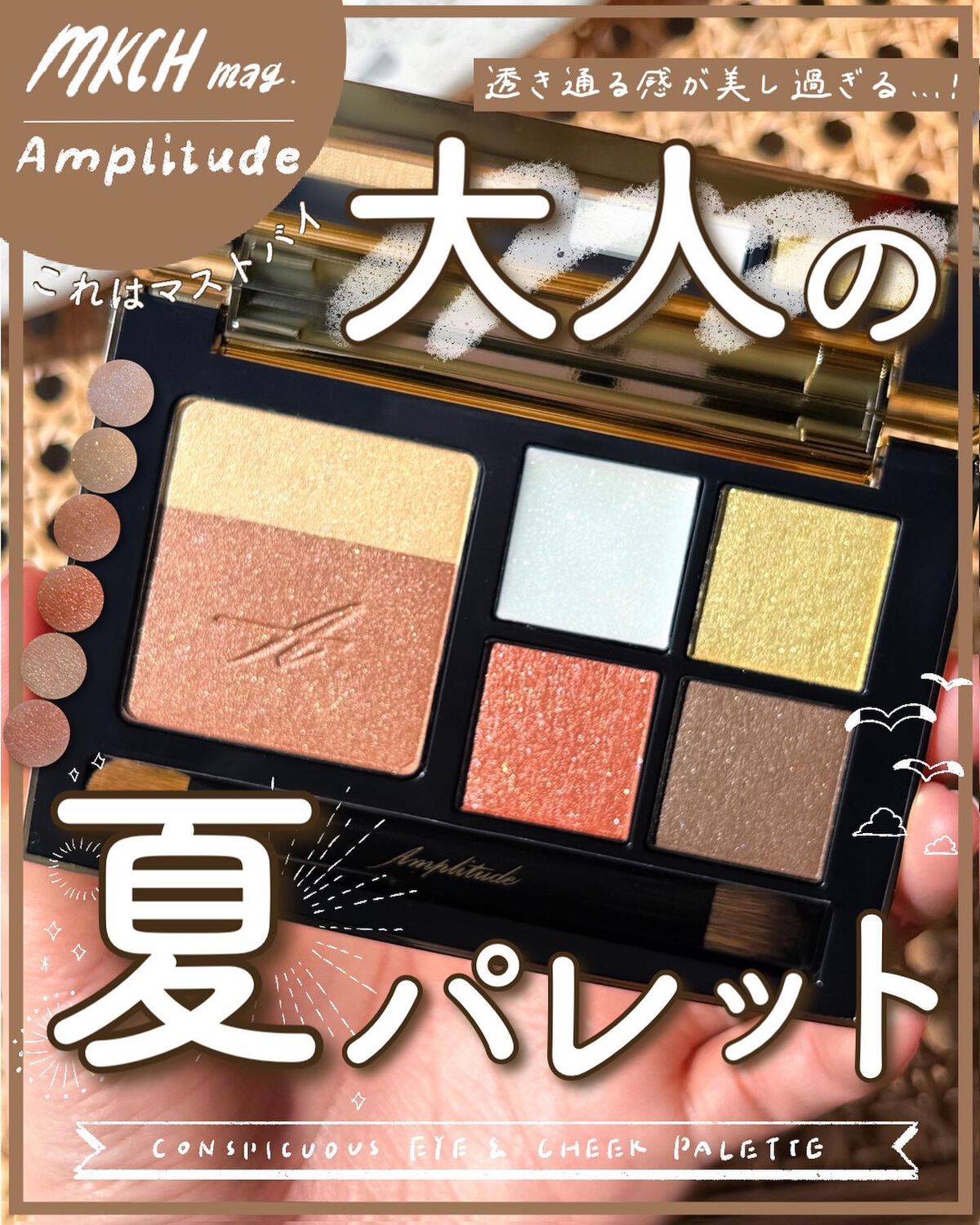 コンスピキュアス アイ&チークカラーパレット リミテッドコレクション a/Amplitude/アイシャドウパレットを使ったクチコミ(1枚目)