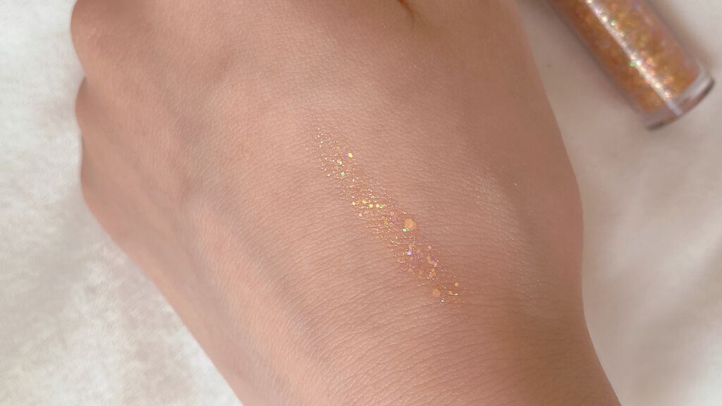 リキッド グリッター シャドウ/rom&nd/グリッターを使ったクチコミ(2枚目)