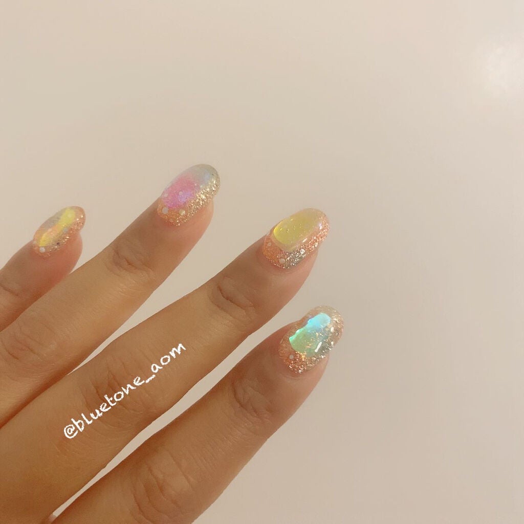 ジェルネイル(ライト対応)/セリア/ジェルネイルを使ったクチコミ(2枚目)